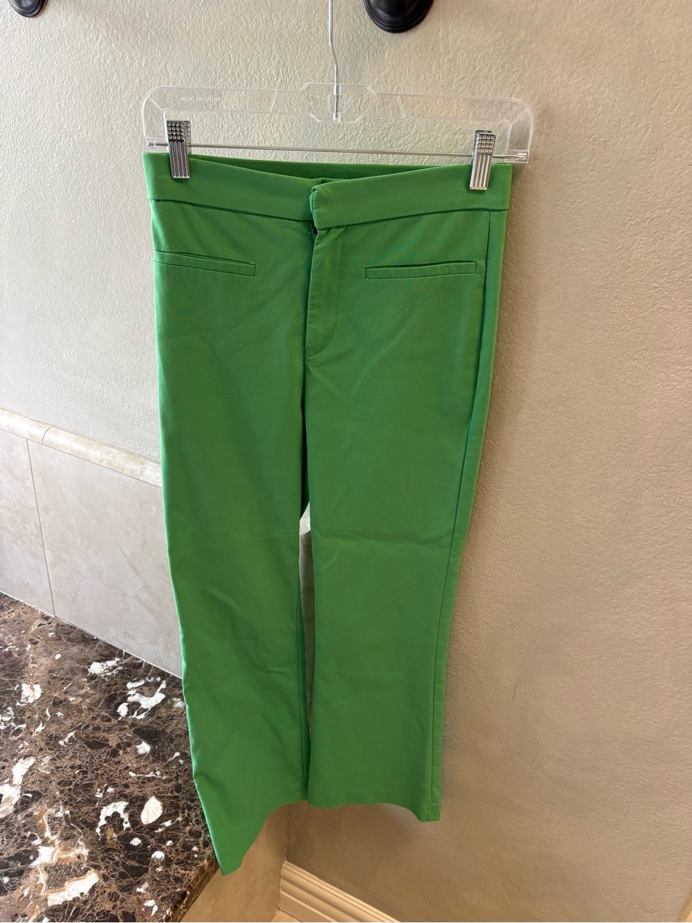 Zara Kelly Green Slim Capris